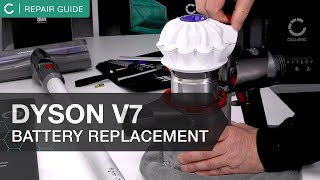 How to replace the battery of your dyson V7 Vacuum cleaner  cellonic repair guide [upl. by Etteuqram]