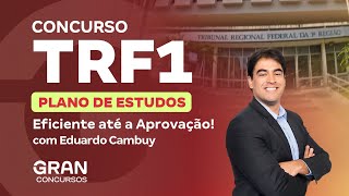 Concurso TRF 1  Plano de Estudos Eficiente até a Aprovação [upl. by Ynnob]