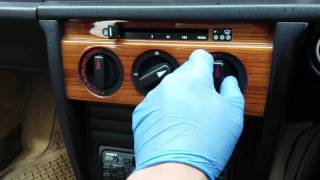 Mercedes Benz 190e How to Change Heater Knob Bulbs [upl. by Werd]