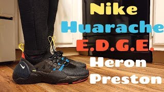 Nike Huarache EDGE HP HERON PRESTON Review amp ON FEET [upl. by Herb]