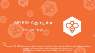 WP RSS Aggregator  Core Plugin Overview [upl. by Harret]