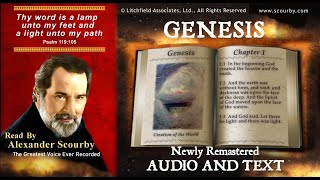 1  Book of Genesis  Read by Alexander Scourby  AUDIO amp TEXT  FREE on YouTube  GOD IS LOVE [upl. by Nwahsaj779]