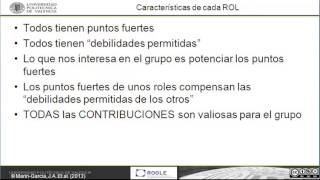 Roles en los grupos   UPV [upl. by Proudlove]