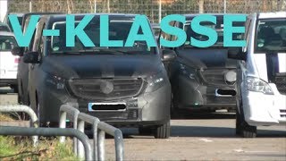 Die neue Mercedes VKlasse Viano 2014 Erlkönige  The new Mercedes VClass prototypes [upl. by Leede]