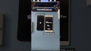 iPhone 15 pro vs Samsung C9 pro 🔥😇 Speed testshorts ytshortsvideo youtubeshorts [upl. by Ellga]