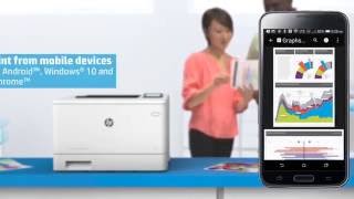 Pro štíhlejší kancelář Barevná tiskárna HP LaserJet Pro M452dn [upl. by Anailil]