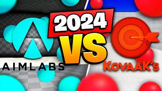 AIMLABS VS KOVAAKS  CUAL ES EL MEJOR AIM TRAINER VERSION 2024 [upl. by Anikas]