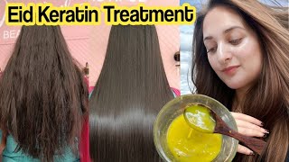 World Best Keratin treatment at Home Get Shiny Soft Straight Hair [upl. by Sedicla]