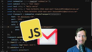 NodeJS email guide  send emails with Nodemailer and SMTP Javascript tutorial [upl. by Stine]