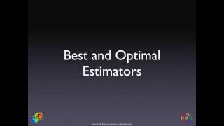 Best and Optimal Estimators [upl. by Eralcyram581]