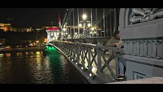 The Chain Bridge Budapest Hungary 🇭🇺 [upl. by Nwotna]