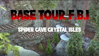 FBI BASE TOUR SPIDER CAVE CRYSTAL ISLES 3 MEN  ARK SURVIVAL EVOLVED PS4  REDWOOD CAVE [upl. by Urquhart]