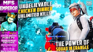 Unbelievable Chicken Dinner With Unlimited Squad Kills The Power Of Squad Battle For The Chicken [upl. by Langan443]