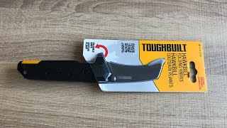 Toughbuilt hawkbill folding knife with lifetime warranty first look [upl. by Crysta]