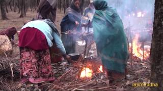 native practice to make dry meat  village food  village life [upl. by Oman]