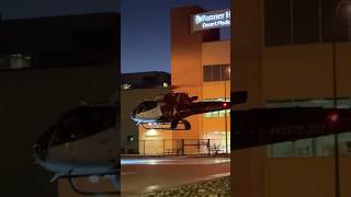 AeroCare H130 helicopter N893GT lifting off from Banner Desert Hospital [upl. by Bloem105]