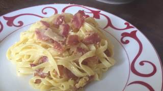 LittleItalyon  Recette pâtes à la carbonara FR [upl. by Rise]