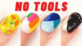 10 easy nail art designs without tools [upl. by Otrevire]