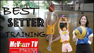 BEST SETTER VOLLEYBALL TRAINING BY COACH MC [upl. by Akinwahs]