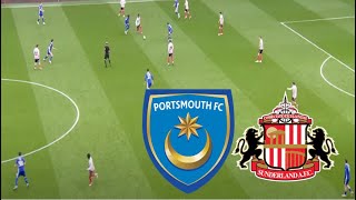 Portsmouth FC 13 Sunderland AFC Highlights  20242025 [upl. by Aleakam]