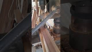 wood chipping machine process agussalimlatifah woodworking shorts [upl. by Lladnik1]