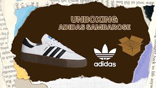 UNBOXING ADIDAS SAMBAROSE  unboxing [upl. by Tigirb162]