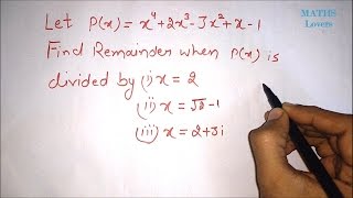 Division of Polynomial Equation by Complex Number  Important for JEE [upl. by Teleya]