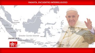 Yakarta Encuentro interreligioso 5 de septiembre de 2024 Papa Francisco [upl. by Maddeu]