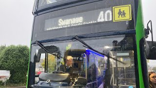 Morebus 2016 Volvo B5TL MCV EvoSeti HF66 DSY on the 40 to Swanage [upl. by Virg804]