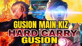 GUSION MAIN KIZ İNANILMAZ LORD ÇALIŞ HARD CARRY GUSION mlbb gusion mobilelegends [upl. by Cuttler]