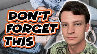 What To Pack For US Navy Boot Camp 2024 [upl. by Nois]