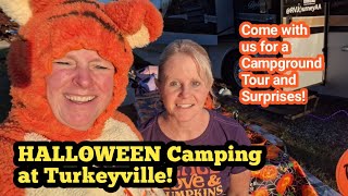 075 Its HALLOWEEN TURKEYVILLE Campground With pups and hayrides and corn maze FUN 🎃 🐾 [upl. by Ttayh212]