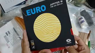 YINHE JUPITER III EURO RUBBER AND WBG FOR TABLE TENNIS [upl. by Ausoj787]