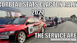 Corbeau seats clacton rally 2022 the service area Day 1 [upl. by Anilecram754]