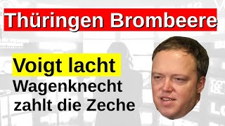 Thüringen Koalition Brombeere Wolf Wagenknecht mit CDU Voigt Friedenspolitik Wählertäuschung [upl. by Murtagh]