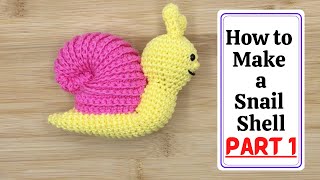 How to Crochet a Snail Shell  Part 1  Amigurumi Tutorial  Drews Crochet [upl. by Tak]