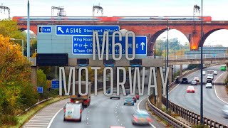 Driving in the UK M60 Motorway Manchester Ring Road [upl. by Annayram891]