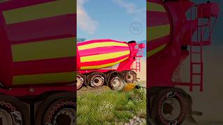 Truck Tow Small Vans vs Gutter beamngdrive beamng shorts beamngcrashes trucksvs [upl. by Maurilia]