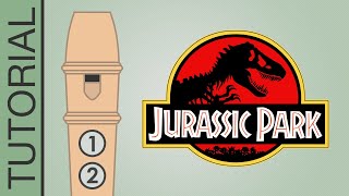 Jurassic Park Theme  Recorder Notes Tutorial [upl. by Adnohs]