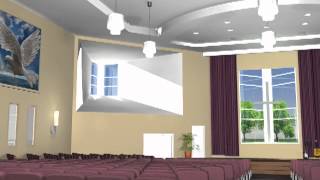 Pentecostal Church Interior Design FlyThrough VW Architects [upl. by Vilberg968]