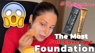 Trying Out Worlds Most Full Coverage Foundation  Dermacol Review [upl. by Hercule66]