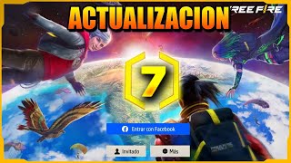 FECHA Y HORA NUEVA ACTUALIZACION DE FREE FIRE 7 ANIVERSARIO DE FREE FIRE REGALITOS [upl. by Anaujd]