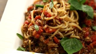 How To Make Spaghetti Bolognese  The Bombay Chef  Varun Inamdar [upl. by Nalahs]