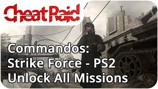 Commandos Strike Force Unlock All Missions Cheat  PS2 [upl. by Kiel]