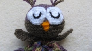 How to Crochet Owl blanket lovie Part Two [upl. by Bottali]