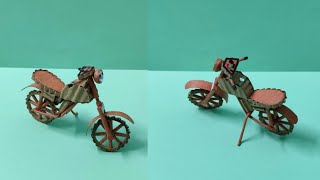 Making Cardboard Paper Bike  Craft Tutorial [upl. by Season]