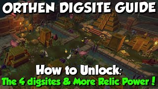 New Orthen Dig Site Guide Runescape 3 How to unlock 150 extra Relic Power amp all Locations [upl. by Ahtiek]