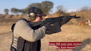 First review of Russian Saiga 308 Semi automatic rifle in Pakistan by Zaid Hamid BT Survival Series [upl. by Adachi170]