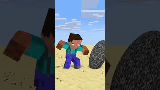 HELP Herobrine Break The Mystery Bedrock Egg friendship shorts trending anime [upl. by Yedarb463]