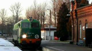 PKP Polish Diesel locomotive SU 45 168 of train HANCZA from Lithuania to Warsaw at Suwalki 201201 [upl. by Ecille]